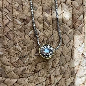 Brighton necklace light blue stone